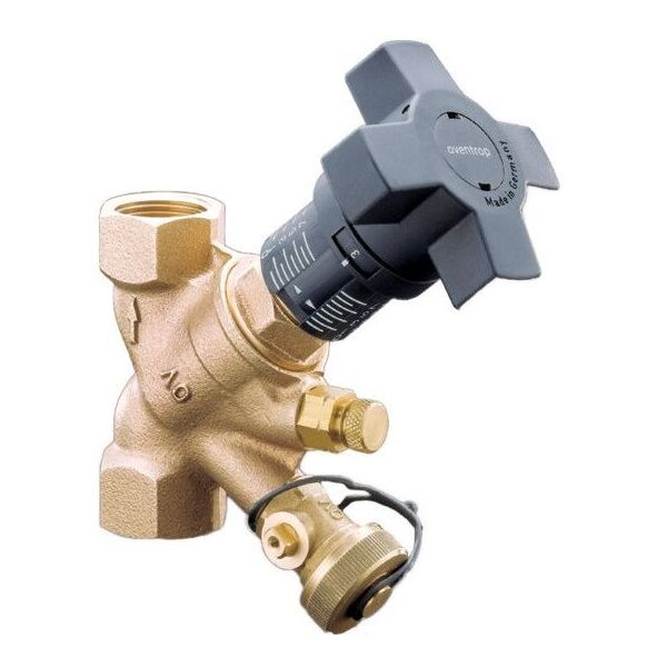 Hydrocontrol VTR, βαλβίδα εξισορρόπησης, DN 15, 1/2GW, μπρούντζος, με βαλβίδα μέτρησης και σφαιρική βαλβίδα