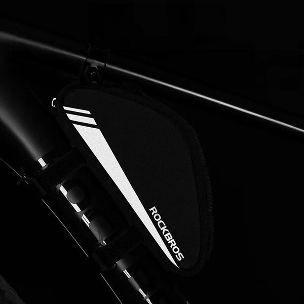 Torba rowerowa na narzędzia pompkę mocowana na ramę 0.7l - czarna ROCKBROS