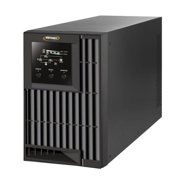 Infosec E4 Value 1000 zasilacz UPS Podwójnej konwersji (online) 1 kVA 3 x gniazdo sieciowe
