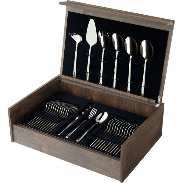 Amefa Ventura 1924 - 78-pc Cutlery set in wooden canteen