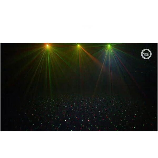 LIGHT4ME BELKA LED PAR DERBY LASER multiefekt świetlny zestaw oświetlenie disco