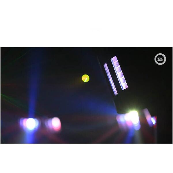 LIGHT4ME BELKA LED PAR DERBY LASER multiefekt świetlny zestaw oświetlenie disco