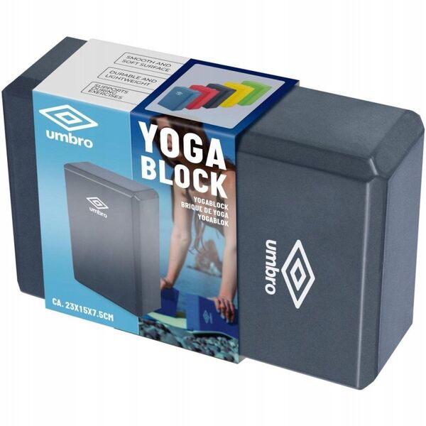 ΜΠΛΟΚ ΚΥΒΟΣ ΓΙΑ ΑΣΚΗΣΕΙΣ ΓΙΟΓΚΑ ΠΙΛΑΤΕΣ FITNESS UMBRO ΜΑΥΡΟ