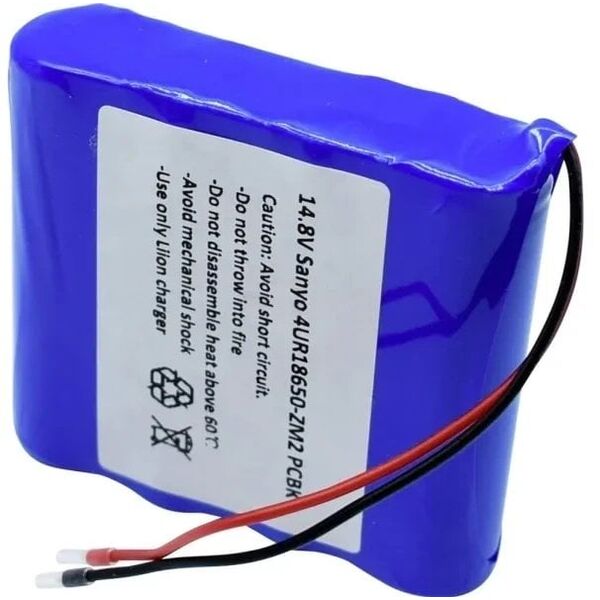 Sanyo 4/UR18650-ZM2 PCBK Ειδική μπαταρία 18650 Καλώδιο Λιθίου 14.4 V 2420 mAh