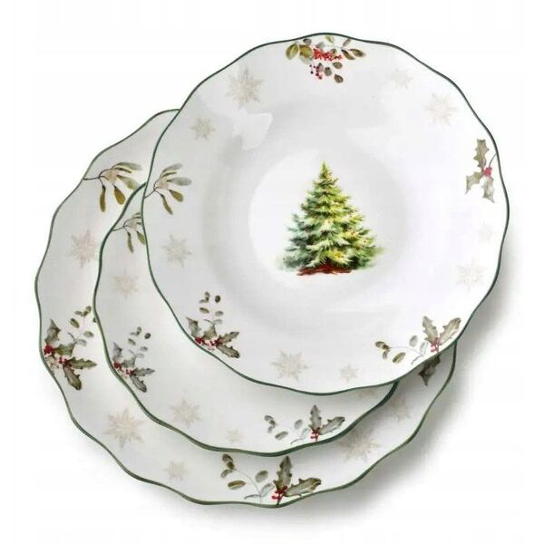 SANTA LILA Komplet 3 talerzy 26,3/20,5/22,5cm
