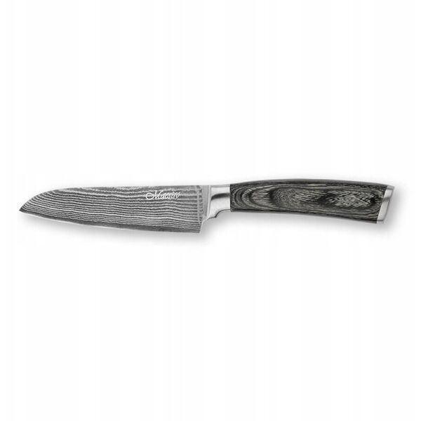 NÓŻ SANTOKU 12.5CM ZE STALI DAMASCEŃSKIEJ POJEDYNCZY KUCHENNY MAESTRO MR-1482