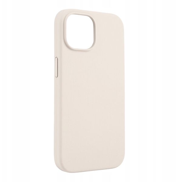 Pomologic CoverCase - προστατευτική θήκη σιλικόνης για iPhone 15 συμβατή με MagSafe (ivory)