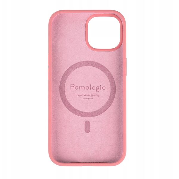 Pomologic CoverCase - προστατευτική θήκη σιλικόνης για iPhone 15 συμβατή με MagSafe (ροζ)