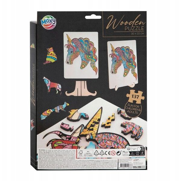 *****Puzzle drewn.jednorożec 140el 400086J 20768