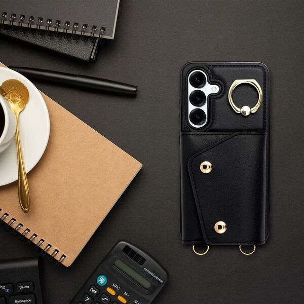 Futerał portfel WONDER dla SAMSUNG A36 5G czarny