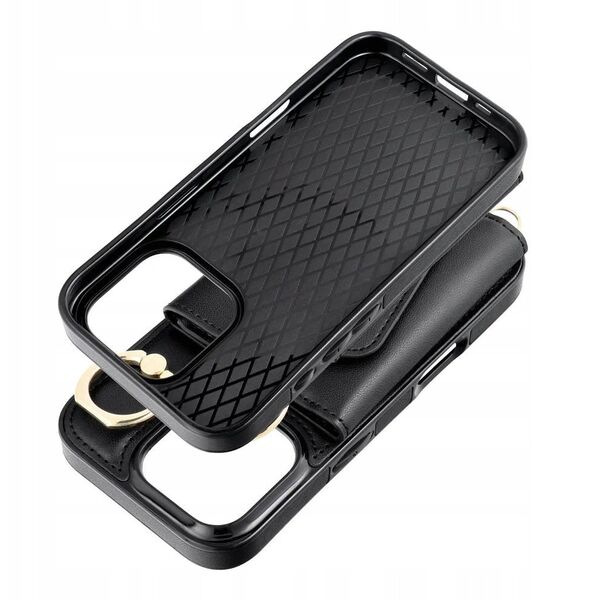 Futerał portfel WONDER dla IPHONE 16 PRO czarny