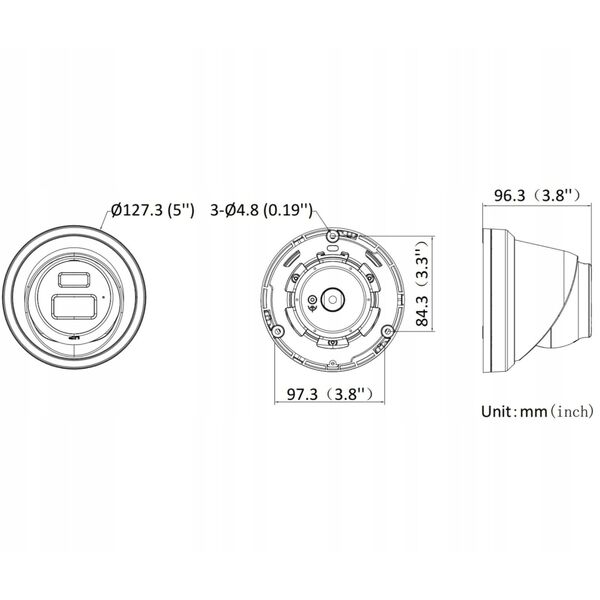 KAMERA IP DS-2CD2383G2-LI2U/SL(2.8MM)/PL AcuSense - 8 Mpx, 4K UHD 2.8 mm Hikvision