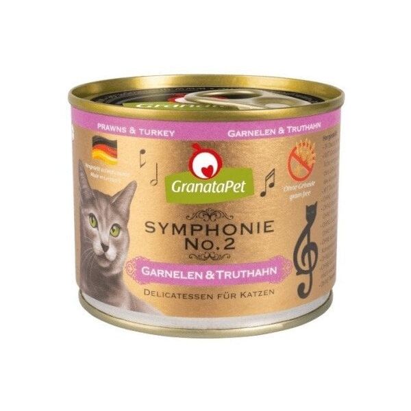 GranataPet Symphonie No.2 krewetki i indyk mokra karma dla kota 200g