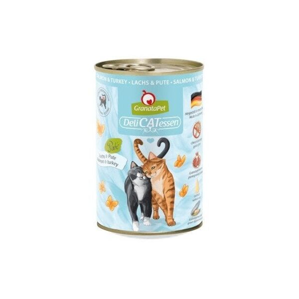 GranataPet DeliCatessen łosoś i indyk mokra karma dla kota 400g