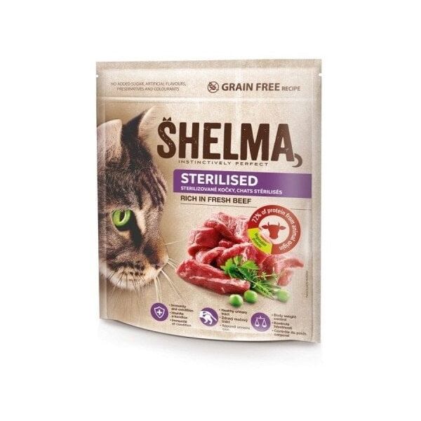 SHELMA karma sucha dla kotów sterylizowanych. Z wołowiną 1.4kg