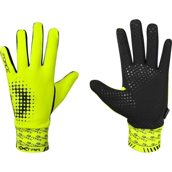 FORCE FORCE EXTRA Rękawiczki długie - XXL, Czarny/Fluo