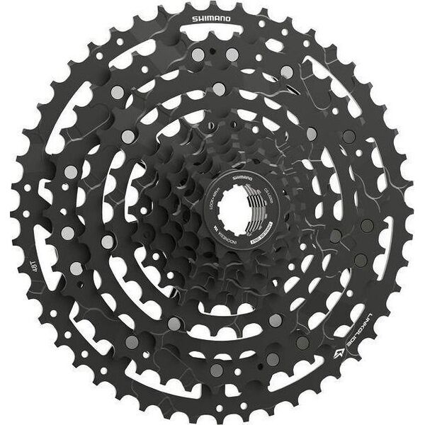Shimano Kaseta Shimano Cues CS-LG300-10, 10-rz, 11-48, Linkglide, czarna
