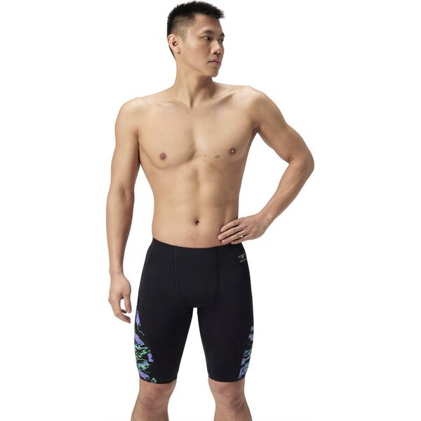 Męskie Bokserki kąpielowe ML PRINTED SIDE SPLICED JAMMER AM