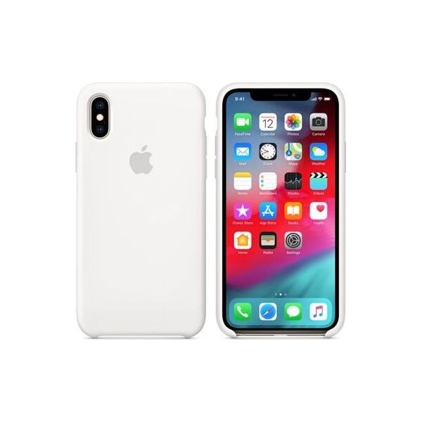 Apple Apple iPhone XS Silicone Case biały