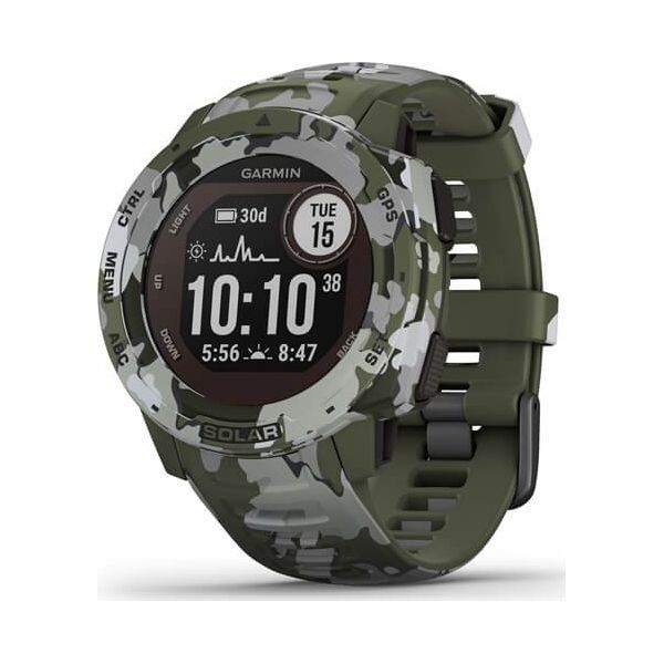 Zegarek sportowy Garmin  Instinct Solar Camo Szaro-zielony  (010-02293-06)