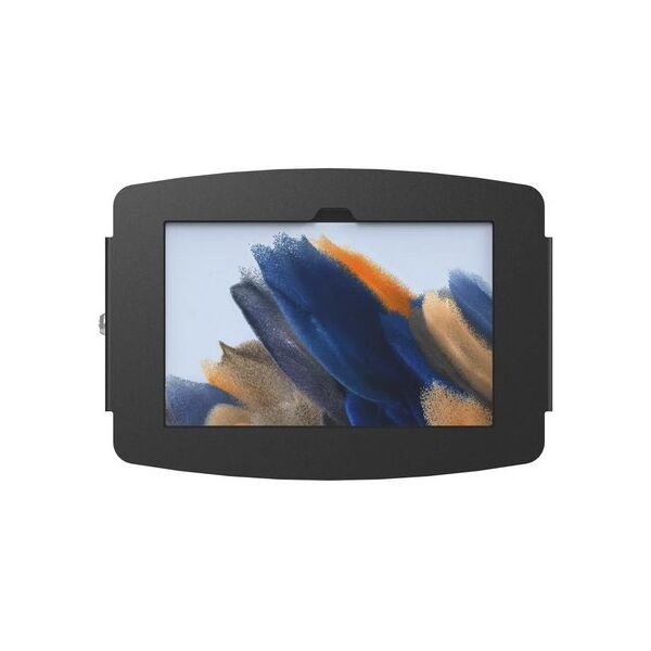 Compulocks Galaxy Tab A8 10.5" Space Enclosure Swing Wall Mount - Befestigungskit (Gehause, Gelenkarm) - Schwenkarm - fur Tablett - verriegelbar - hochwertiges Aluminium - Schwarz - Bildschirmgrosse: 26.7 cm (10.5") - Wandmontage, Thekenbereich - fur
