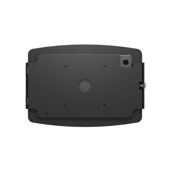 Compulocks Galaxy Tab A8 10.5" Space Enclosure Swing Wall Mount - Befestigungskit (Gehause, Gelenkarm) - Schwenkarm - fur Tablett - verriegelbar - hochwertiges Aluminium - Schwarz - Bildschirmgrosse: 26.7 cm (10.5") - Wandmontage, Thekenbereich - fur