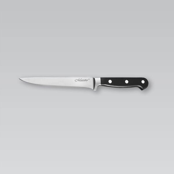NÓŻ DO TRYBOWANIA 15CM STALOWY POJEDYNCZY KUCHENNY MAESTRO MR-1452