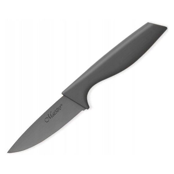 STALOWY NÓŻ DO OBIERANIA 6.8CM Z POWŁOKĄ CERAMICZNĄ NIEPRZYWIERAJĄCĄ POJEDYNCZY MAESTRO MR-1435