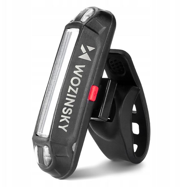 Zestaw lampek rowerowych Wozinsky WSBLB3 przednia (1000 lm) i tylna USB-C - czarny