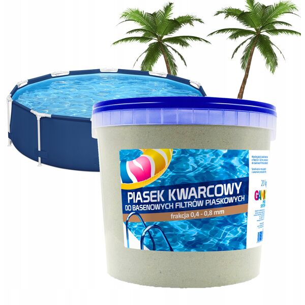 ACRYLMED 25kg piasek kwarcowy do basenowych filtrów piaskowych