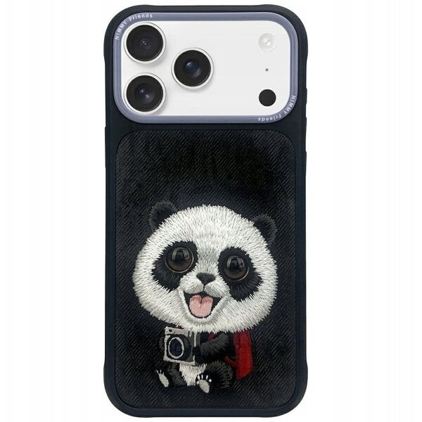 Etui Nimmy Big Eyed Pet 2.0 Panda do iPhone 17 Pro Max czarny