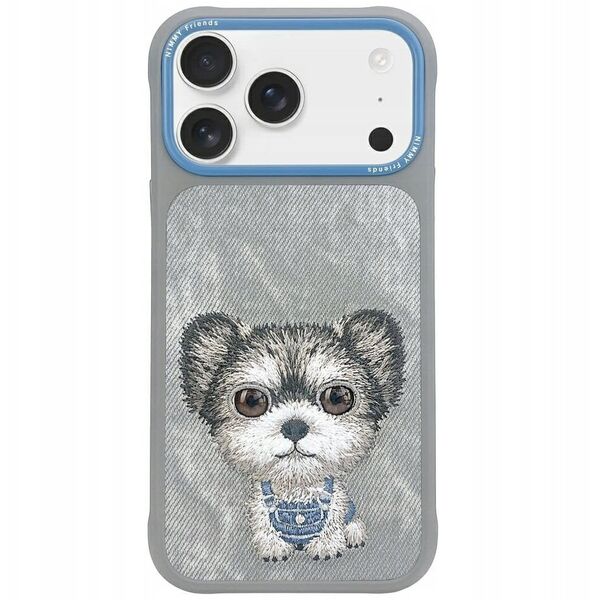 Etui Nimmy Big Eyed Pet 2.0 Dog do iPhone 17 Pro Max szary