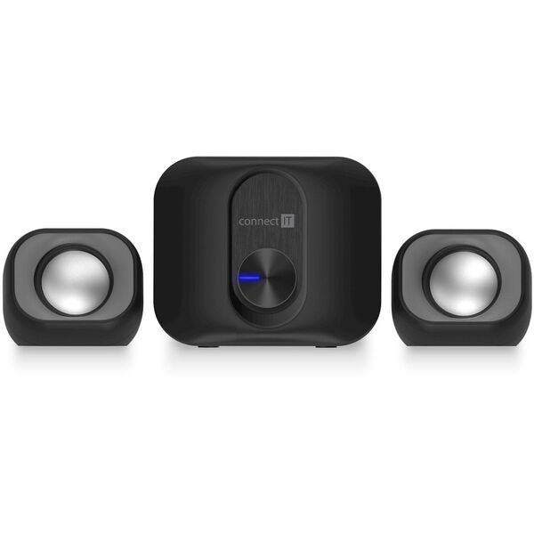 CONNECT IT Reproduktory Rumble PRO PC, 2.1, USB, 3,5mm, černá