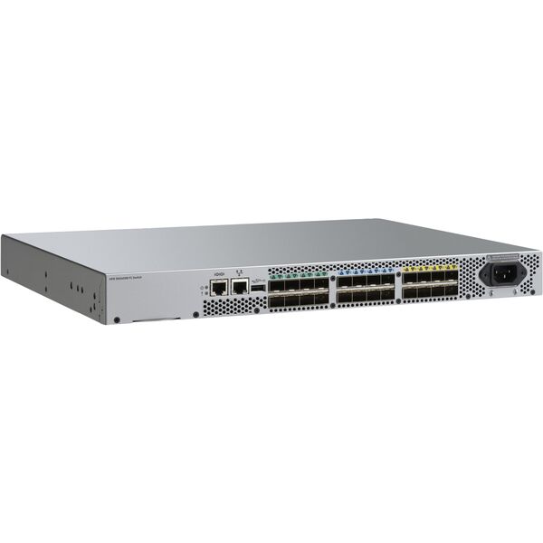 HPE SN3600B 32Gb 24/8 8-port 16Gb Short Wave SFP+ Fibre Channel Switch - Switch - managed - 8 x 16Gb Fibre Channel SFP+ + 16 x 32Gb Fibre Channel SFP+ Ports on Demand - an Rack montierbar - AC 100 - 240 V