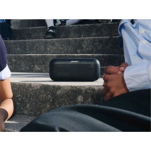 Nešiojama garso kolonėlė Bose SoundLink Plus Portable, juodos spalvos