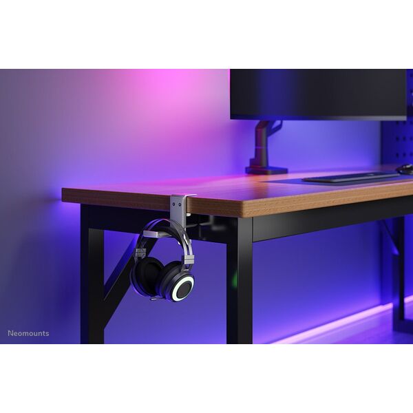 NEOMOUNTS Headphone Holder Clamp mounted aluminum