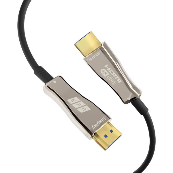 EFB Elektronik HDMI-20-00010 kabel HDMI 50 m HDMI Typu A (Standard) Czarny, Stal nierdzewna