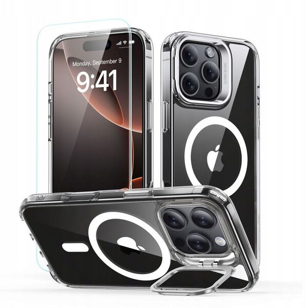 Etui ESR Classic Hybrid Kickstand MagSafe do Apple iPhone 17 Pro Max Clear/black