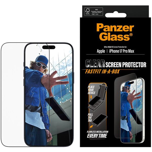 SCREEN PROTECTOR W. BLACK FRAME