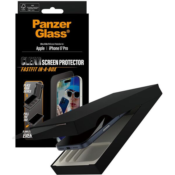SCREEN PROTECTOR W. BLACK FRAME