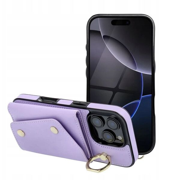 Futerał portfel WONDER dla IPHONE 14 liliowy