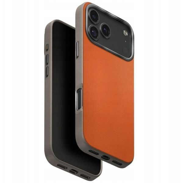 UNIQ Lyden DS Case for iPhone 17 Pro Max Magclick Charging Orange/Gray