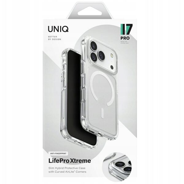 UNIQ LifePro Xtreme Case for iPhone 17 Pro Magclick Charging Transparent