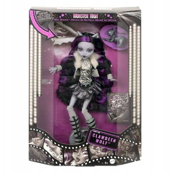 Monster High Reel Drama™ Straszny Seans Clawdeen Wolf Lalka HKN28