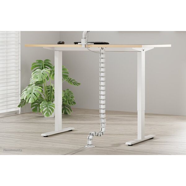 NEOMOUNTS Cable Spine Organizer for sit/stand desk frames screw mounted white