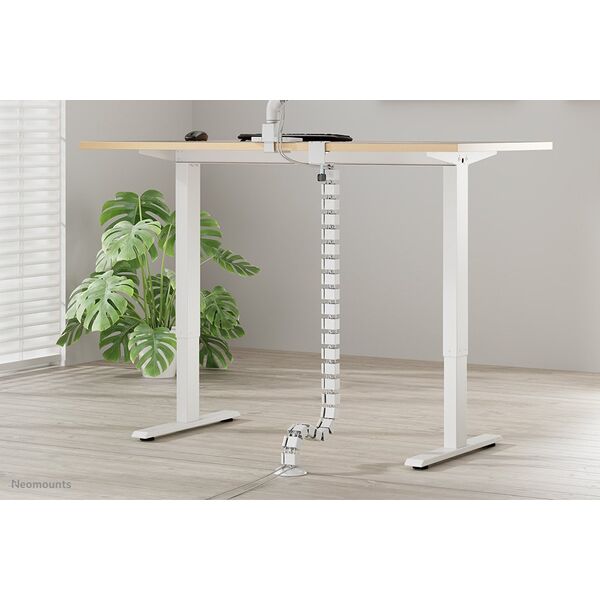 NEOMOUNTS Cable Spine Organizer for sit/stand desk frames clamp mounted white