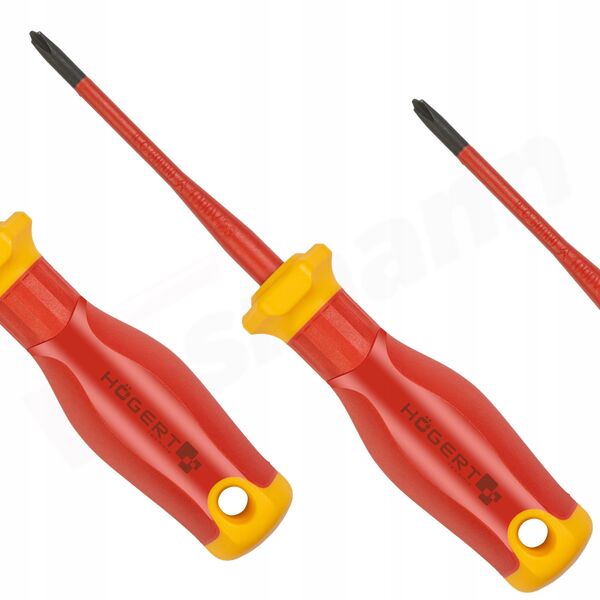 Wkrętak płasko-krzyżowy Gtv HT1S973-1 PH1/SL5 100 mm 1000V SLIM CrMo