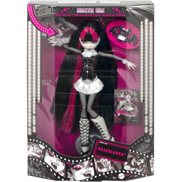 Monster High Reel Drama™ Straszny Seans Draculaura Lalka HKN27