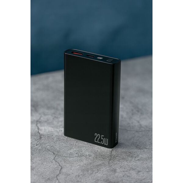 Mocny Powerbank Podróżny 2w1 10000mah 22.5w Usb Usb-a + Usb-c Type-c Proove / Pbf122120001 / Hyper Flux Plus / Czarny