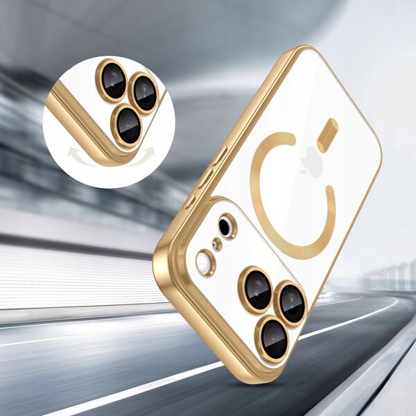 Etui Tech-Protect MagFlex MagSafe do Apple iPhone 17 Pro Max Shiny Gold